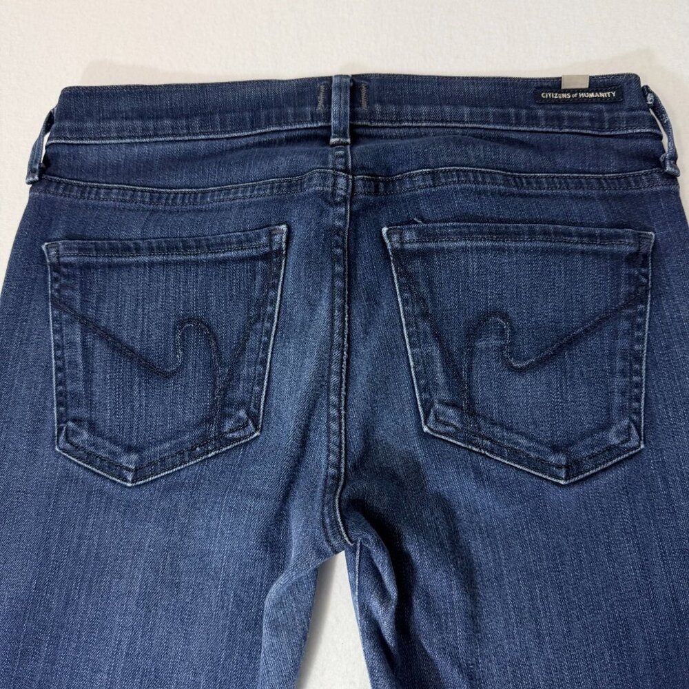 Citizens of Humanity Womens Dark Wash Bootcut Flare Jeans Sz 27 Mid Rise Stretch - Picture 16 of 16